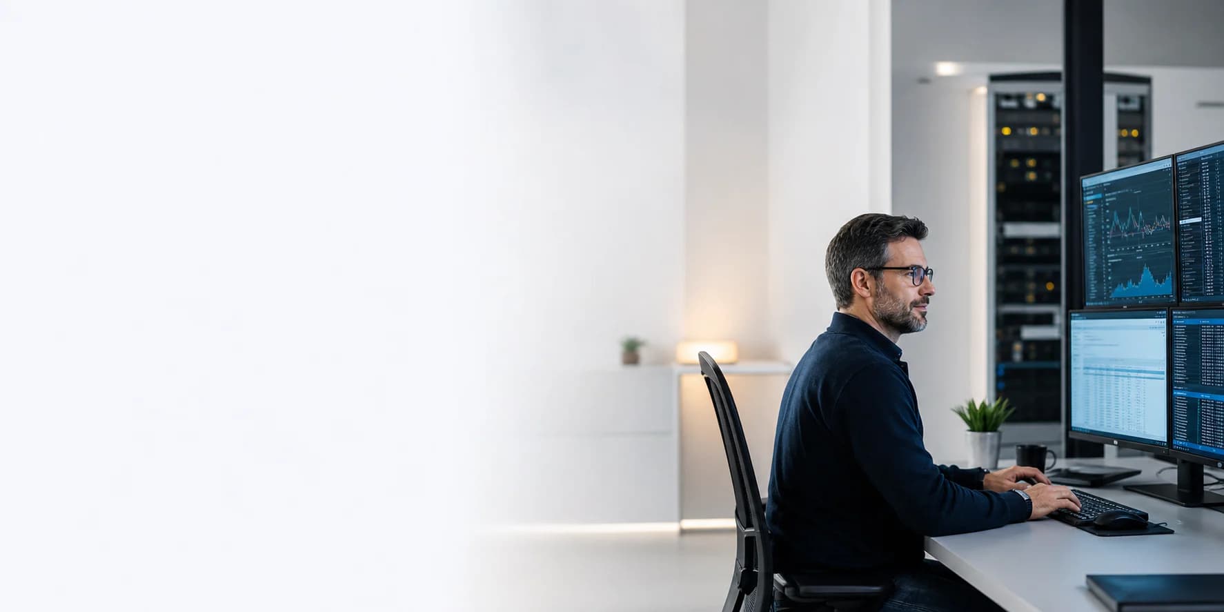 DBA-Spezialist bei der Überwachung einer Datenbankumgebung
